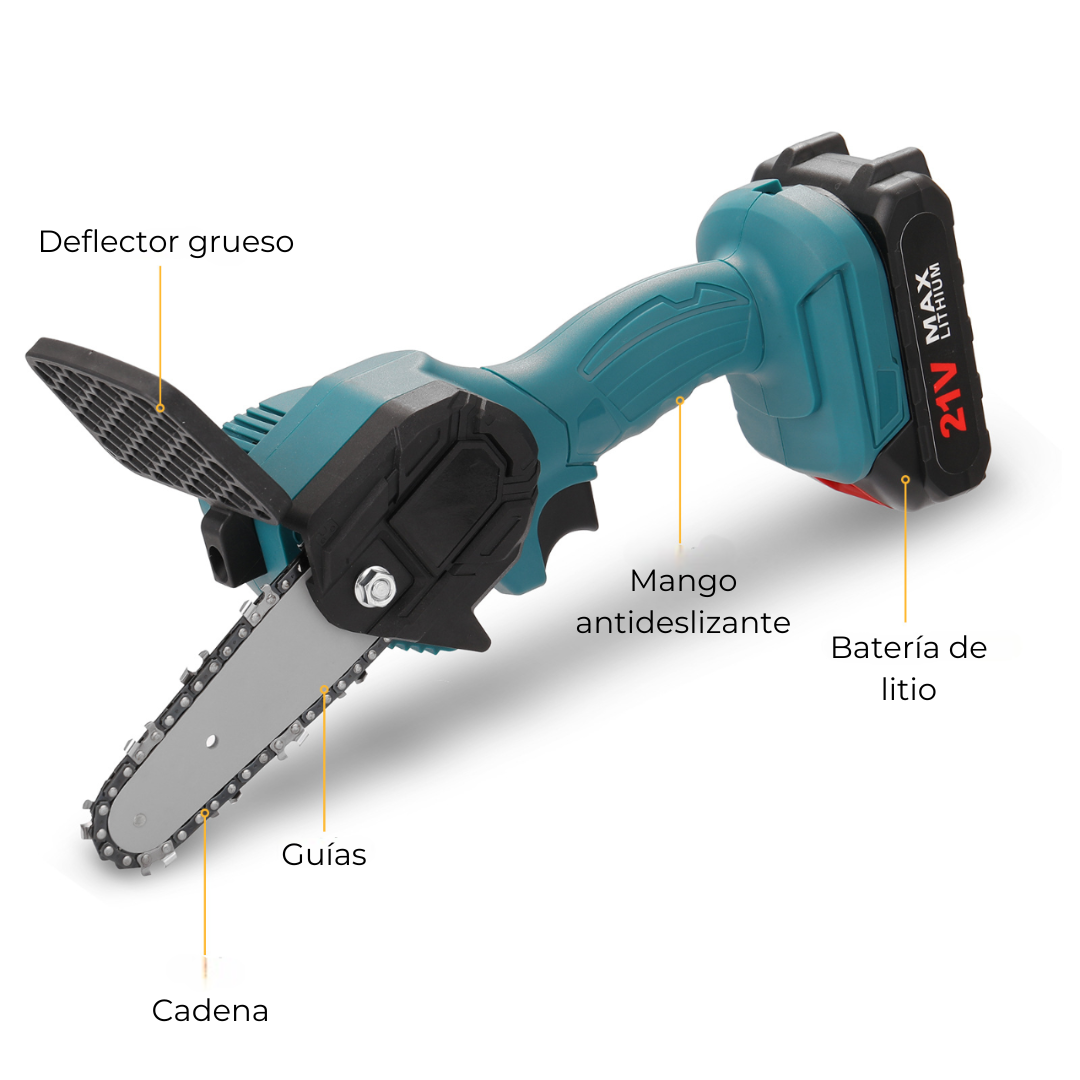 Mini Motosierra Eléctrica de Alta Potencia + Maletín Gratis