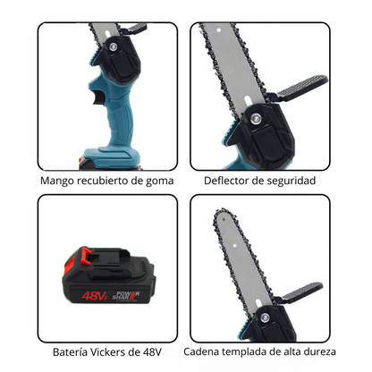 Mini Motosierra Eléctrica de Alta Potencia + Maletín Gratis